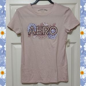 🌸Aeropostale Floral Classic Crew Short Sleeve Tee